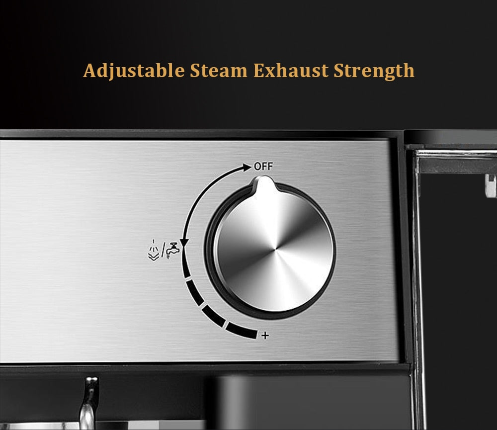 Coffee Maker Machine with Milk Frother - Stereotech