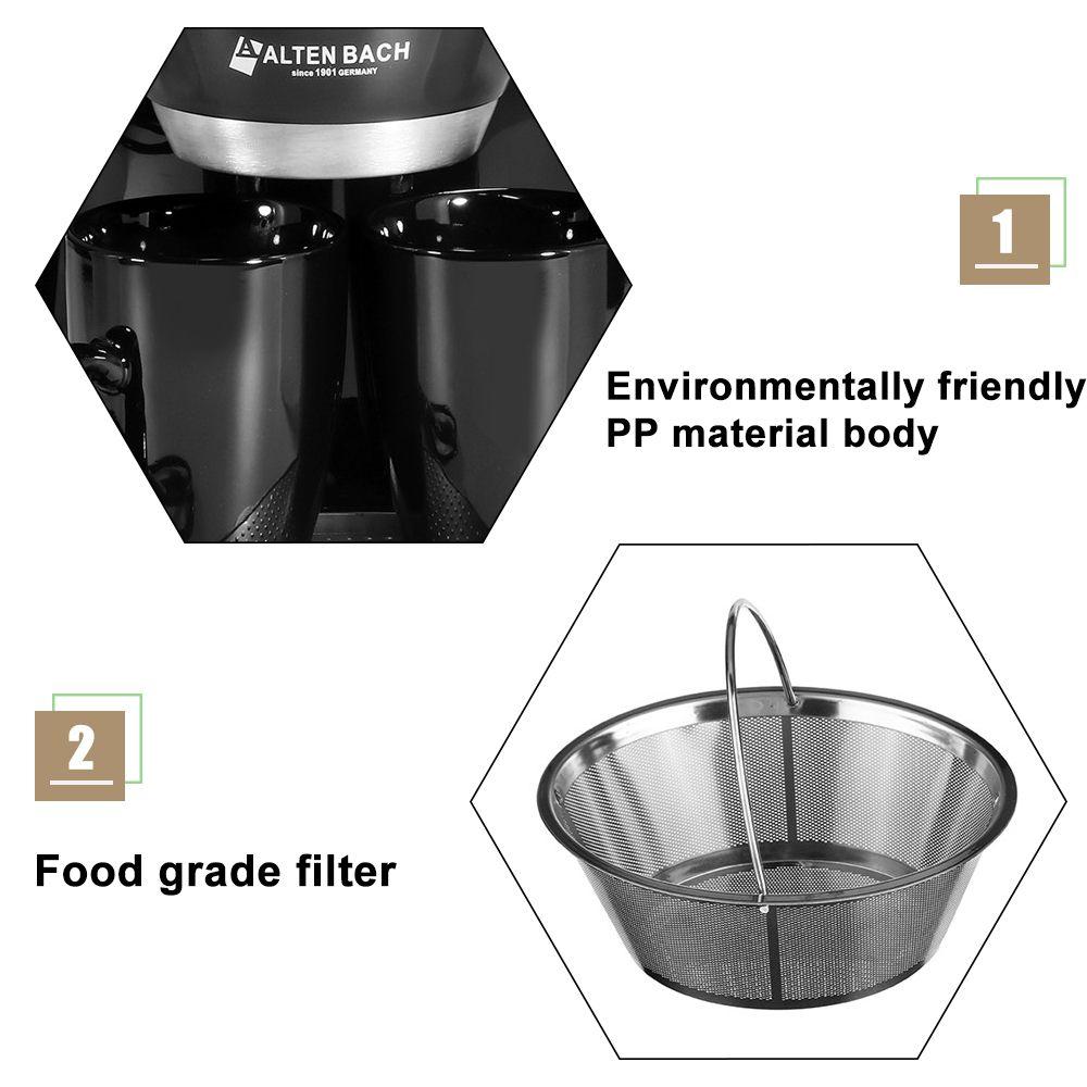 450W Household Electric Steam Drip Coffee Maker - Stereotech