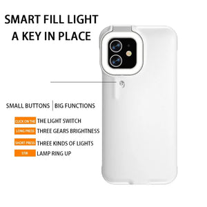 iPhone 12 Selfie Ring Light Phone Case - Stereotech