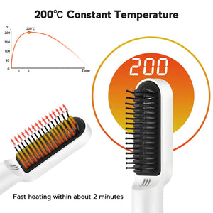 Ceramic Electric Hair Brush - Stereotech